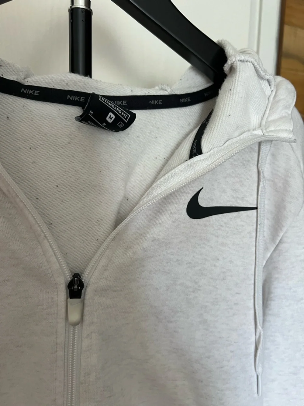 Nike Gray Full Zip Hoodie Medium Athleisure Lightweight Zip Up Jacket